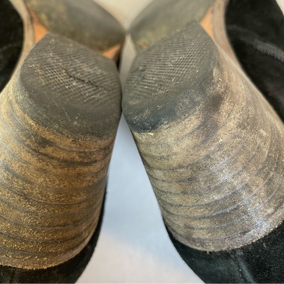 AQUATALIA By Marvin K Womens Black Suede Ankle Boots Size 7.5 Side Zip Italy - Picture 13 of 16